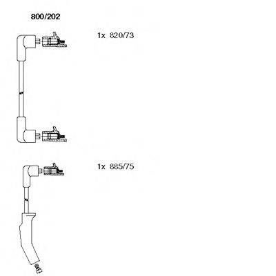 Комплект проводов зажигания BREMI 800/202