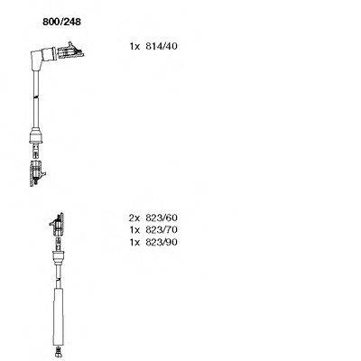 Комплект проводов зажигания BREMI 800248