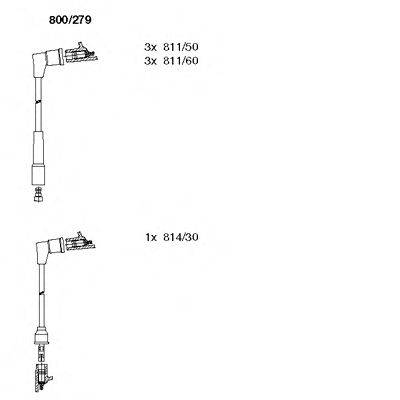 Комплект проводов зажигания BREMI 800/279
