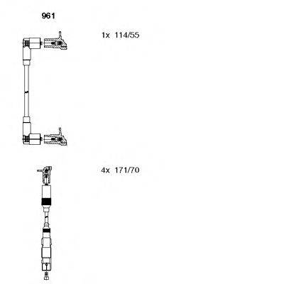Комплект проводов зажигания BREMI 961