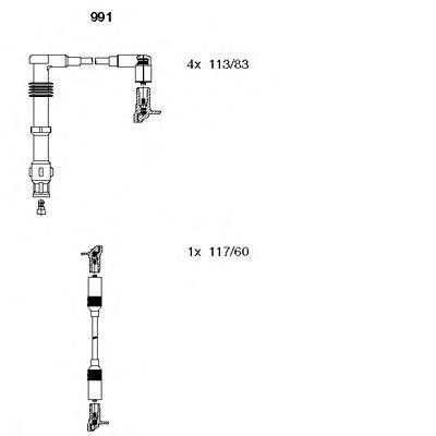 Комплект проводов зажигания BREMI 991