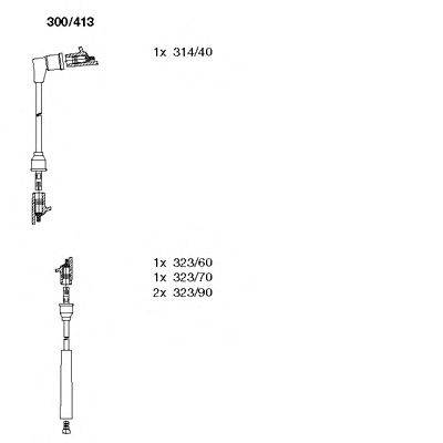 Комплект проводов зажигания BREMI 300413