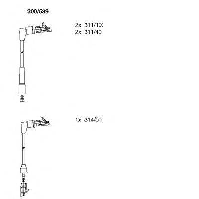 Комплект проводов зажигания BREMI 300589