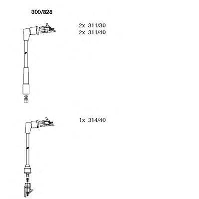 Комплект проводов зажигания BREMI 300/828