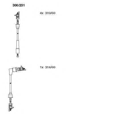 Комплект проводов зажигания BREMI 300231