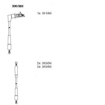 Комплект проводов зажигания BREMI 300/383