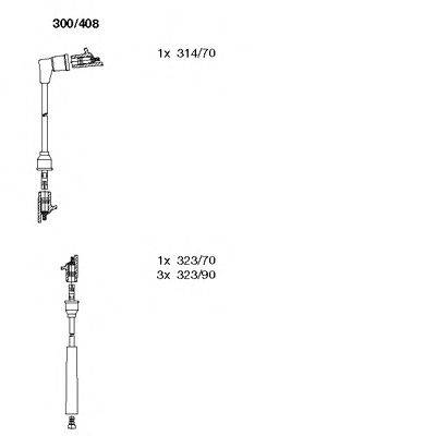 Комплект проводов зажигания BREMI 300408