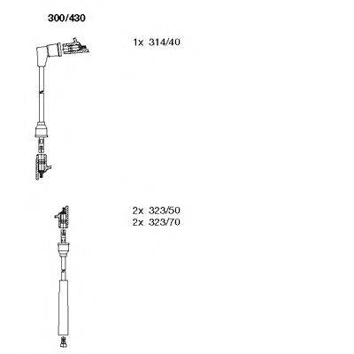 Комплект проводов зажигания BREMI 300430