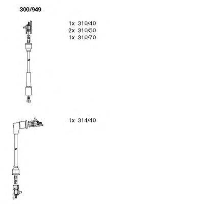 Комплект проводов зажигания BREMI 300949