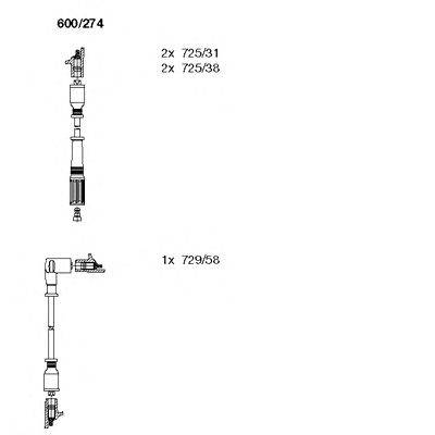 Комплект проводов зажигания BREMI 600/274