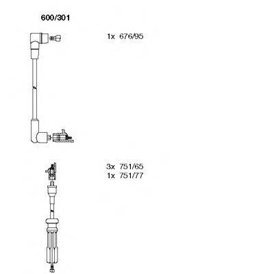 Комплект проводов зажигания BREMI 600/301