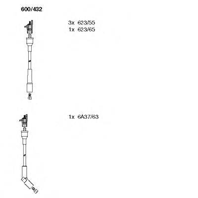 Комплект проводов зажигания BREMI 600432