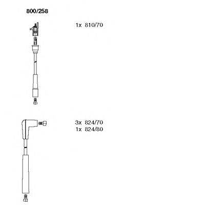 Комплект проводов зажигания BREMI 800/258