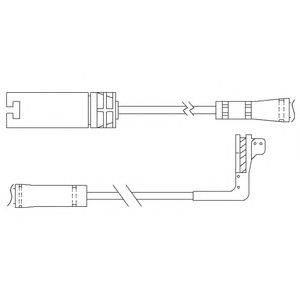 Контрольный контакт, контроль слоя тормозных колодок DELPHI LZ0214