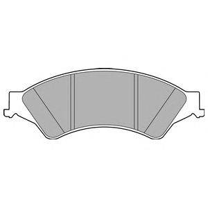 Комплект тормозных колодок, дисковый тормоз DELPHI LP2484