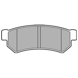 Комплект тормозных колодок, дисковый тормоз DELPHI LP2502