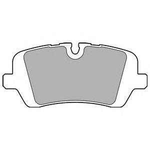 Комплект тормозных колодок, дисковый тормоз DELPHI LP2508