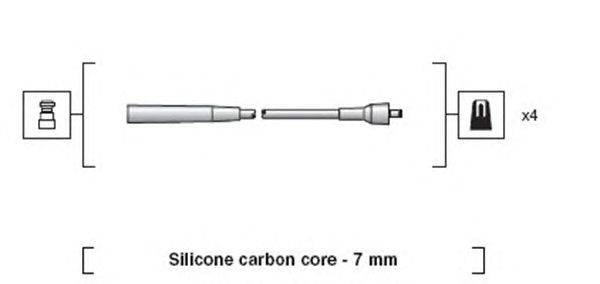 Комплект проводов зажигания MAGNETI MARELLI 941318111226