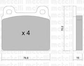 Комплект тормозных колодок, дисковый тормоз METELLI 22-0078-1