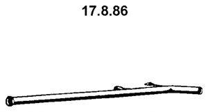 Труба выхлопного газа EBERSPÄCHER 17.8.86