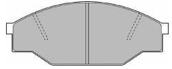Комплект тормозных колодок, дисковый тормоз MAPCO 41200