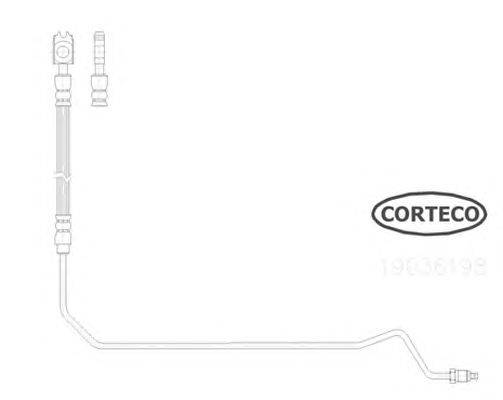 Тормозной шланг CORTECO 19036198