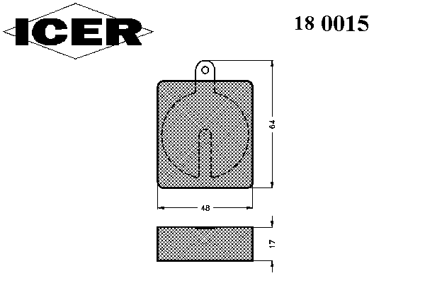 Комплект тормозных колодок, дисковый тормоз MERCEDES-BENZ 000 586 03 42