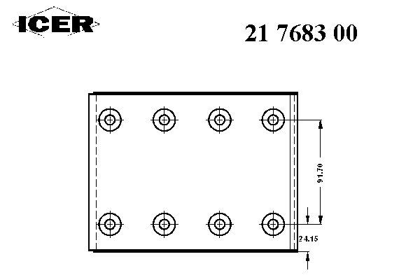 Комплект тормозных башмаков, барабанные тормоза ICER 17683
