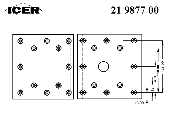 Комплект тормозных башмаков, барабанные тормоза ICER 19878
