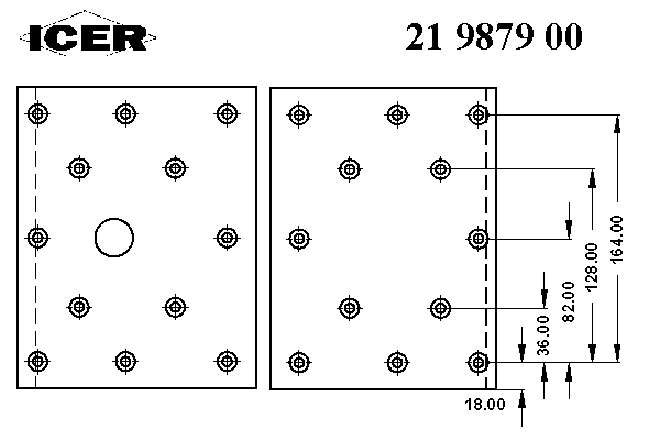 Комплект тормозных башмаков, барабанные тормоза ICER 19879