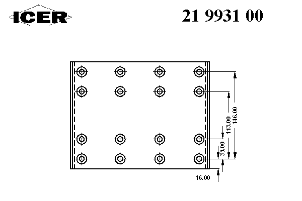 Комплект тормозных башмаков, барабанные тормоза ICER 19931