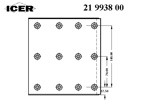 Комплект тормозных башмаков, барабанные тормоза ICER 19938