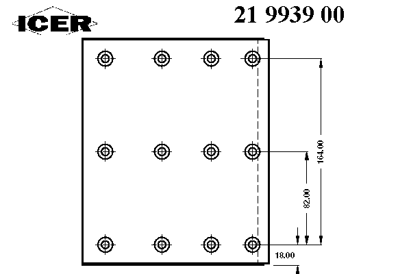 Комплект тормозных башмаков, барабанные тормоза ICER 19939