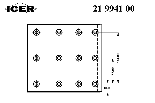Комплект тормозных башмаков, барабанные тормоза ICER 19941