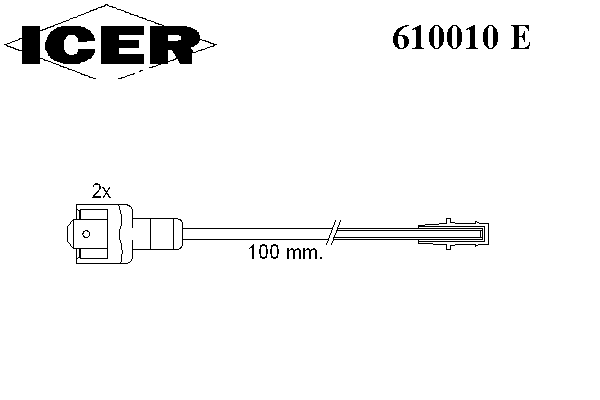 Сигнализатор, износ тормозных колодок ICER 610010E