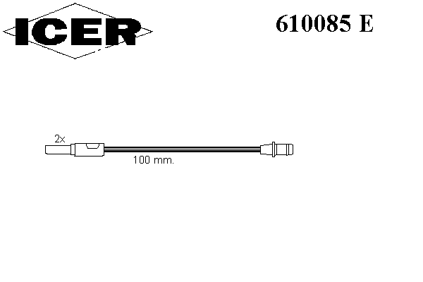 Сигнализатор, износ тормозных колодок ICER 610085E