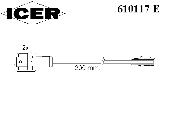 Сигнализатор, износ тормозных колодок ICER 20573