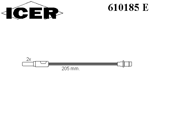 ICER (НОМЕР: 610185 E) Сигнализатор, износ тормозных колодок