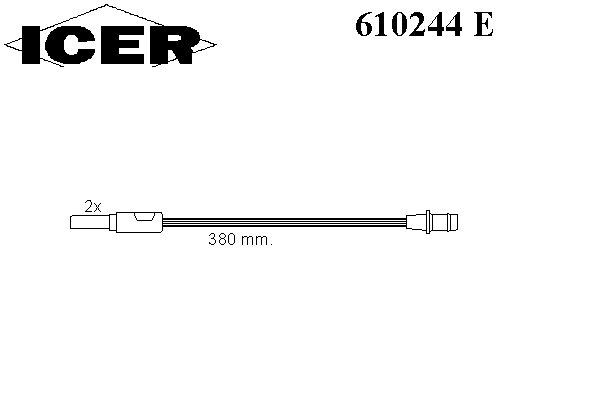 Сигнализатор, износ тормозных колодок ICER 610244 E
