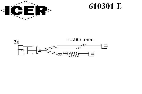 Сигнализатор, износ тормозных колодок IVECO 190 6468