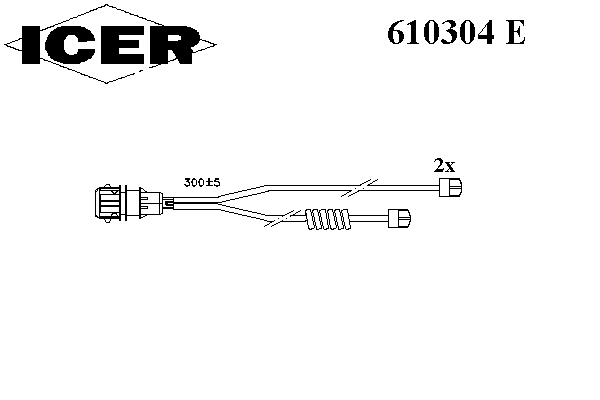Сигнализатор, износ тормозных колодок ICER 610304 E