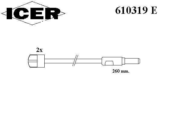 Сигнализатор, износ тормозных колодок ICER 29160