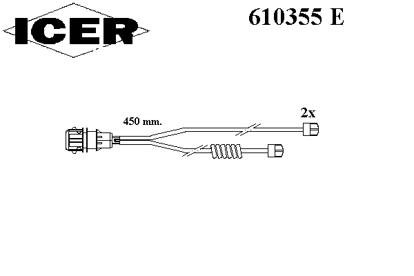 Сигнализатор, износ тормозных колодок ICER 29119