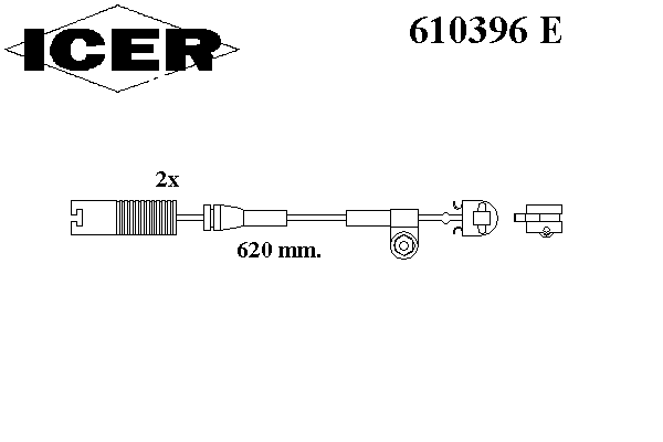 Сигнализатор, износ тормозных колодок ICER 610396 E