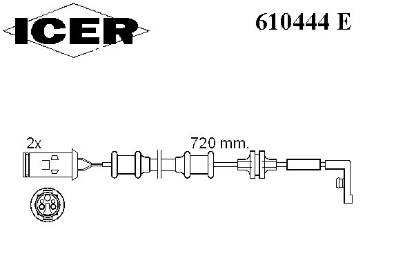 Сигнализатор, износ тормозных колодок OPEL 12 38 442