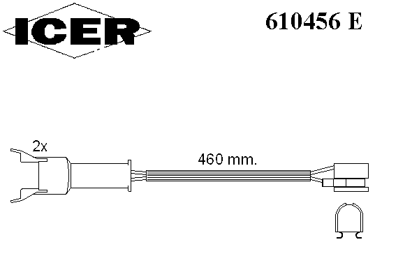 Сигнализатор, износ тормозных колодок ICER 610456 E