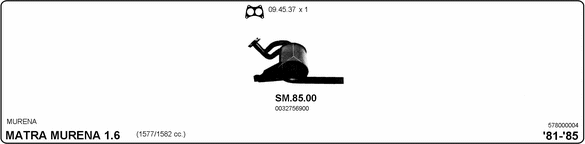 Система выпуска ОГ IMASAF 578000004