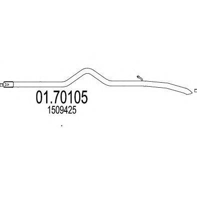 Труба выхлопного газа MTS 01.70105