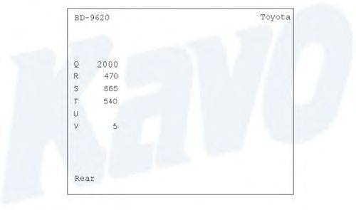 Тормозной барабан KAVO PARTS BD9620