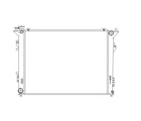 Радиатор, охлаждение двигателя NRF 53493